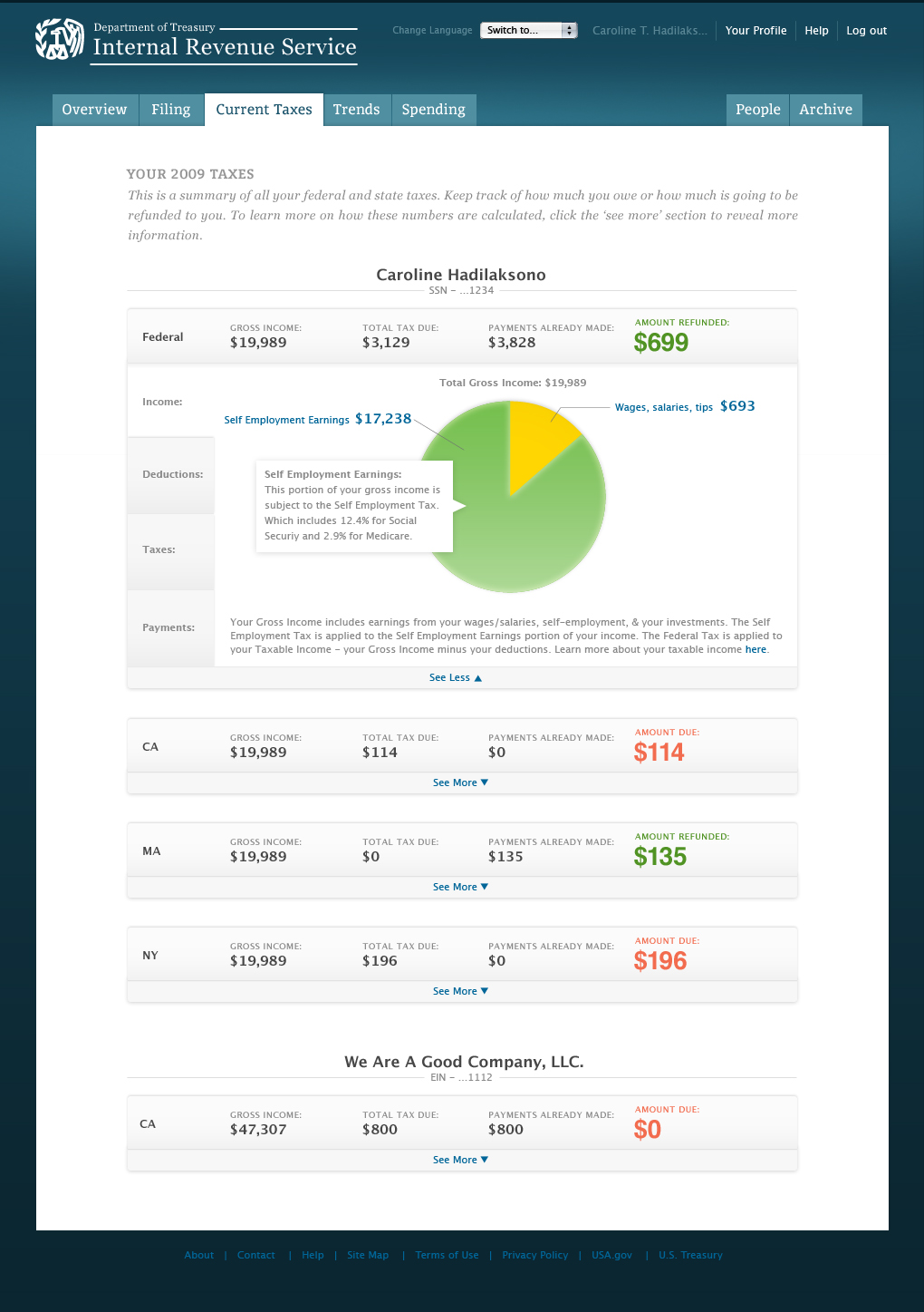 Current Taxes I