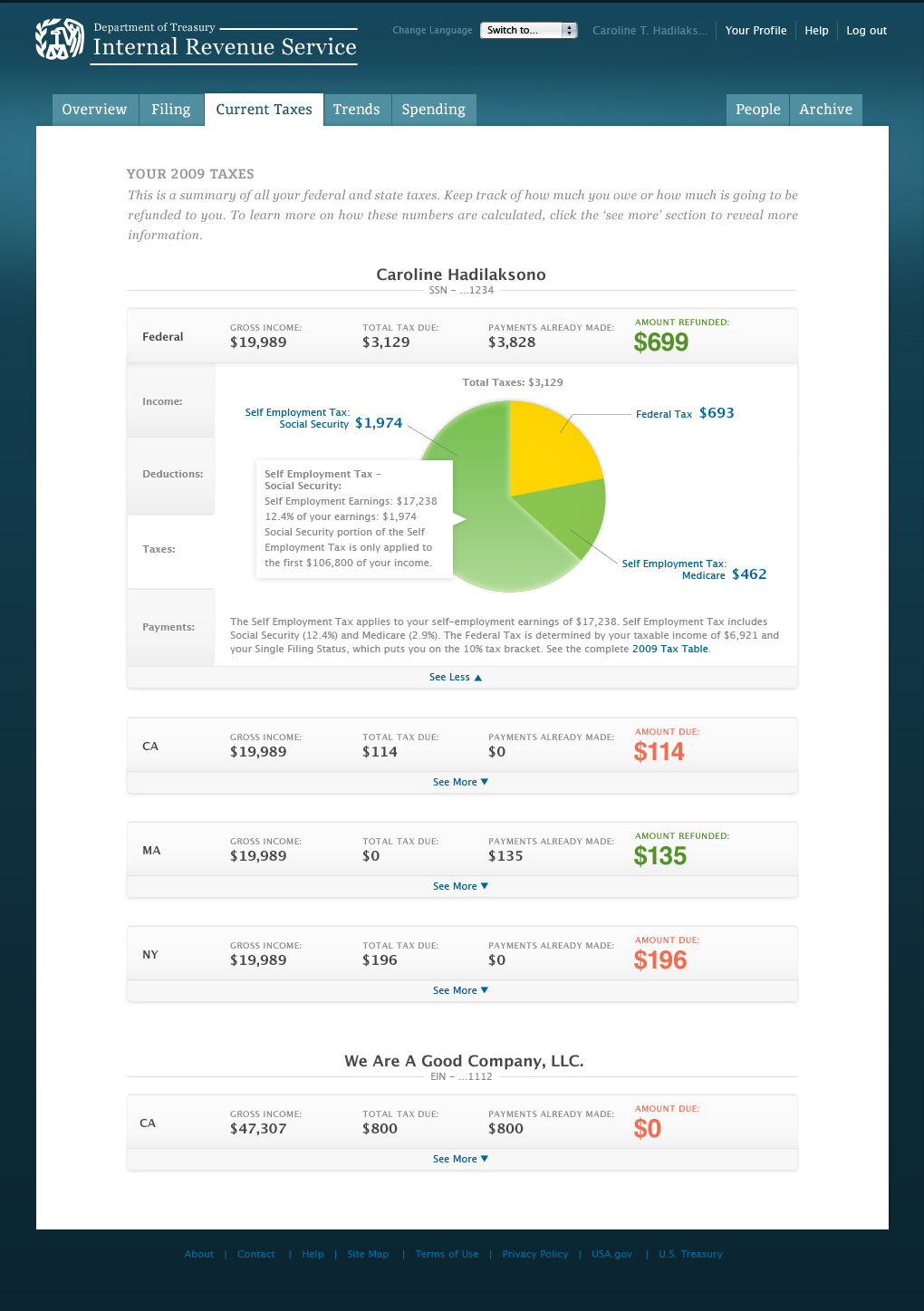 Current Taxes III