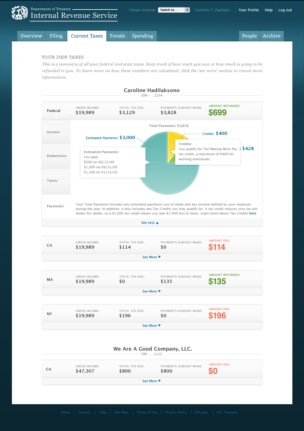 Current Taxes IV